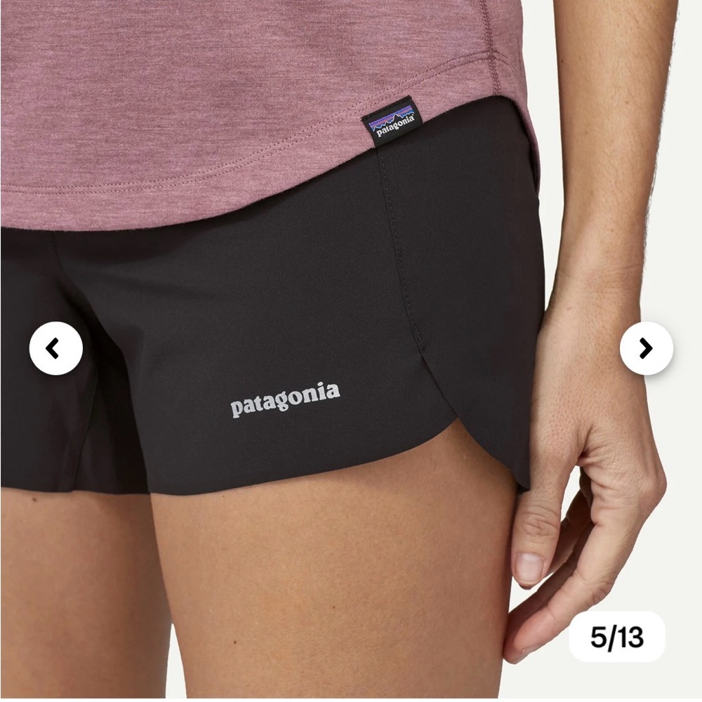 Patagonia Women's Black strider pro Shorts